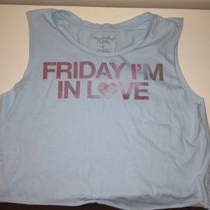 Friday I’m In Love tank!